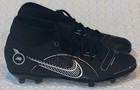 Nike Mercurial Superfly 8 Club Mg Fg Black Silver Soccer Cleats Mens Youth Sz 6