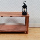 Dollhouse Black Lantern Lamp Battery Operated Miniature 1 12 Scale Metal