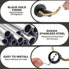 Knob-hook Double Robe towel Hook In Brushed Nickel