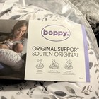 New Boppy Nursing Pillow Original Support  Gray Taupe Leaves