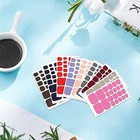 20 Sheets 440 Pcs Solid Toe Nail Polish Stickers Self Adhesive Toe Nail Style2