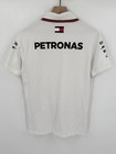 Mercedes Amg Petronas Polo Shirt Men   s Medium White F1 Formula One Team Sponsor