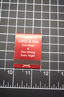 Wilson s Grill   Bar New York City Vintage Matchbook Full Unstruck