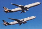 Vintage 1989 Airbus A330   A340 Jet Aircraft Print Ad