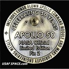Apollo 11 50th - Lunar Flown Metal - Back To The Moon  On To Mars - Original Pin