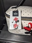 Nwt Disney Minnie Mouse Make Up Bag Travel Bag Cosmetic 6  X 10  X 6   Lined Zip