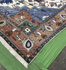 Spectacular Wool Area Rug  10 X 13ft Serapi   Heriz Multicolored Geometric Rare