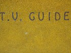  Tv Guide Cover Brown Leatherette Suede Bi Fold Book Owl Embroidery Vintage 1970