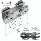 4 Wheel Light Duty Trolley Assembly For Use With All 1-5 8 Taller Strut 