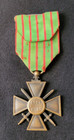 Ww1 Original French War Cross 1914-1915 With 4 Citations Silver Stars