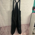 Obermeyer Black Full Length  ober Bibs  Nylon Lined Overalls Size 18 Ladies Plus