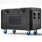 44 x22 x25  Heavy Duty Ata Cable Trunk Flight Case Stackable For Dj Stage Gear