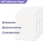 Photo Album Refill Pages For 3 Ring Binder  60 Pages 9 X 11 Inch Self Adhesive