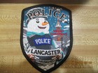 Lancaster Pennsylvania Police Merry Christmas Snowman Patch For Display Only