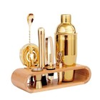 10-pcs Martini Cocktail Shaker Set martini Set 10-pcs Martini Shaker Gold