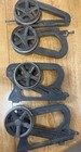 Lot Of 2 Antique 1886 Ives Sliding Pocket Door Hanger Roller Single Cast Iron