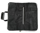 Ergo Chef 10 Pocket Chef Knife Roll Bag  Heavy Duty Waxed Canvas Black