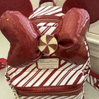 Loungefly Disney Parks Christmas Holiday Candy Cane Peppermint Mini Backpack