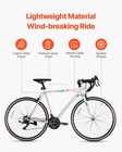 Vevor Road Bike Racing Bicycle 700c Shimano 21 Speeds Carbon Steel Frame Caliper