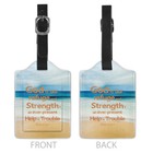 Psalm 46 1 Beach Travel Luggage Suitcase Bag Tag Name Address Label Baggage