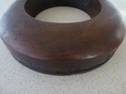 Antique Wooden Block Hat Brim Mold Millinery Form 2 3 8  7 1 8  110
