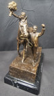 Rare Vintage Nib 2017 Delaware Park Bronze   Marble Horse Statue From Archives 