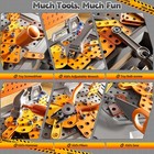 145 Pcs 2-in-1 Workbench Tools Sound Educational Construction Box 3-5