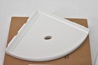 Questech Decor Corner Shower Shelf Bathroom Caddy Bright White Polish Finish