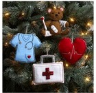 Bucilla Felt Christmas Ornaments Applique Kit 4 Caring Nurse 89459e New Diy