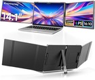 Used   14 1  Triple Portable Monitor Fhd Ips 1200p Screen Extender Fits 14 -17 