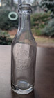 Vintage Clear Burroughs   Cummings Bottling Works  Atlanta Ga  Tooled Top Soda