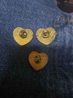 Star Wars Pin Set Darth Vader Yoda R2-d2 C-3po Heart Gold
