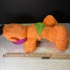 Vintage 1992 Fisher Price Puffalump Dino Roar Dinosaur Orange Plush Caveman Toy