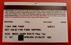 Walt Disney World  25th Ann  Park Hopper Ticket 1997 Red 12-26-1997