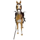 Vintage Johnny West Thunderbolt Palomino Horse With Bridle Rifle Saddle Marx