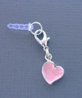 Heart Pink Cell Phone Charm Anti Dust Proof Plug Ear Cap Jack C31