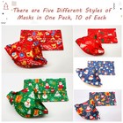 50 Pcs Face Mask Mouth   Nose Protector Respirator Christmas Masks Usa Seller