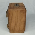 Vintage Post Office Box Coin Bank  Combination Lock  Brass Door W Eagle