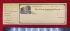 1900c    the First National Bank    Carterville  Mo  Bank Check stub vignette 
