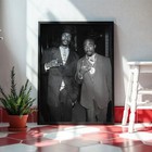 Iconic Snoop Dogg And Tupac Shakur Black And White Photo Art Print