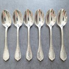 Christofle Marly 12pcs Silverplate Flatware Cake Fork Coffee Spoon Excellent