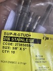 Sup-r-stud   3 8  X 5  Stainless Steel Wedge Anchor Bolts For Concrete   10-pack