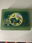 John Deere Agriculture Folding Pocket Knife W  Tractor Graphics In Tin Case