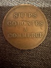 Canada Merchant s Half Penny Token ships  Colonies   Commerce