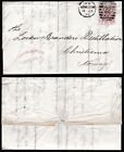 Great Britain Cover 1876 2 5p Victoria Perfin London 22-christiania Norway Z1584