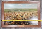 Budweiser Custer s Last Fight 42  X 28 Litho Cardboard Framed Picture Copr 1952