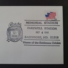 1991 Baltimore Orioles Memorial Stadium Farewell Station Postmarked Envelope