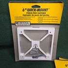 White 6 Inch Quick Mount Porch Post Fasteners Qty 3 New In Pack