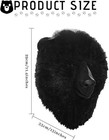 Black Bear Head Mask Full Face Plush Bear Costume Deluxe Halloween Party Animal