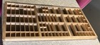 Vtg Hamilton Letterpress Type Tray Shadow Box 89 Compartments   Handle Masonite